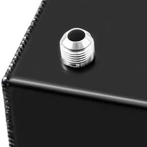 Saifence® Polished Aluminum Fuel Cell with Integrated Locking Cap and Level Sender - Universal Race, Rod, and Off-Road Fuel Tank