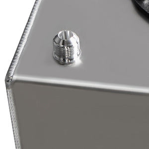 Saifence® Polished Aluminum Fuel Cell with Integrated Locking Cap and Level Sender - Universal Race, Rod, and Off-Road Fuel Tank