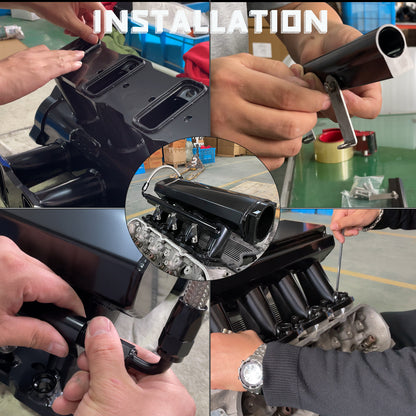 Saifence® Aluminum LS Intake Manifold for Cathedral Port Heads - Compatible with LS1, LS2, LS6 & Drive-by-Cable Throttle Body - Fits Chevy, Cadillac, Pontiac