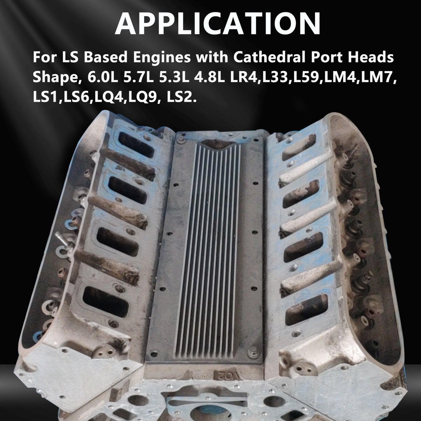 Saifence® Aluminum LS Intake Manifold for Cathedral Port Heads - Compatible with LS1, LS2, LS6 & Drive-by-Cable Throttle Body - Fits Chevy, Cadillac, Pontiac