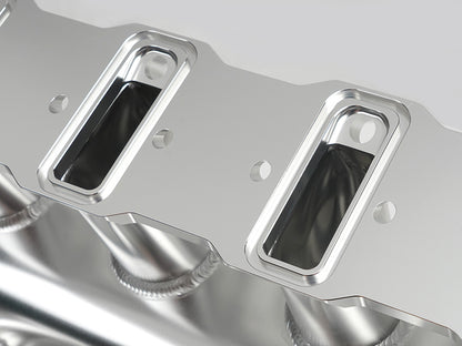 Saifence® Aluminum LS Intake Manifold for Cathedral Port Heads - Compatible with LS1, LS2, LS6 & Drive-by-Cable Throttle Body - Fits Chevy, Cadillac, Pontiac