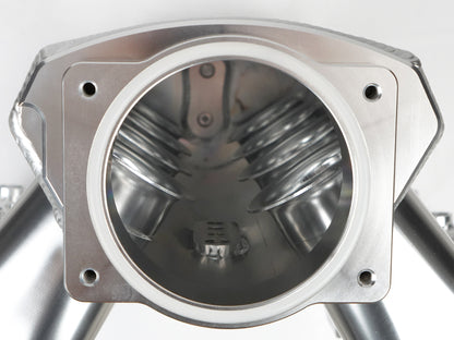 Saifence® Aluminum LS Intake Manifold for Cathedral Port Heads - Compatible with LS1, LS2, LS6 & Drive-by-Cable Throttle Body - Fits Chevy, Cadillac, Pontiac